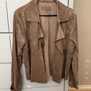 Blank NYC Tan Suede Blazer XL